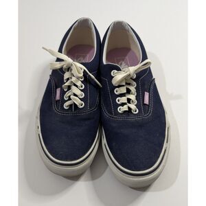 Vans Era Navy Lilac Purple Canvas Skate Shoes Men's 8 Women's 9.5 Low Top